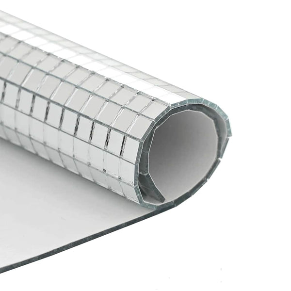 Spiegel Mosaikfliesen Geometrisch Silber 30x30cm 3er Set