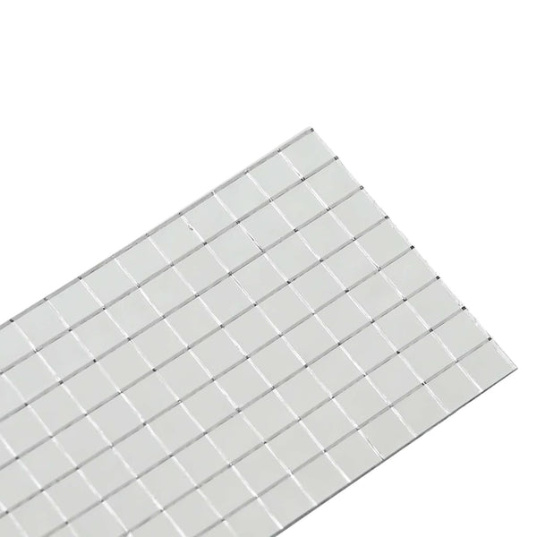 Spiegel Mosaikfliese Silber Geometrisch