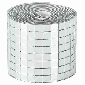Spiegel Mosaikfliese Silber Geometrisch