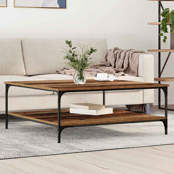 Couchtisch Altholz 100x100 cm