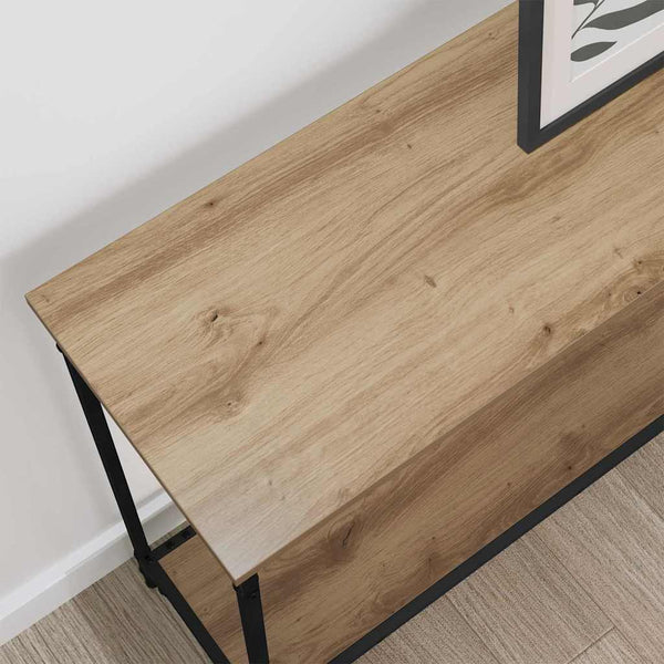 vidaXL Console Table Artisan Oak 101 x 30.5 x 75 cm Engineered Wood
