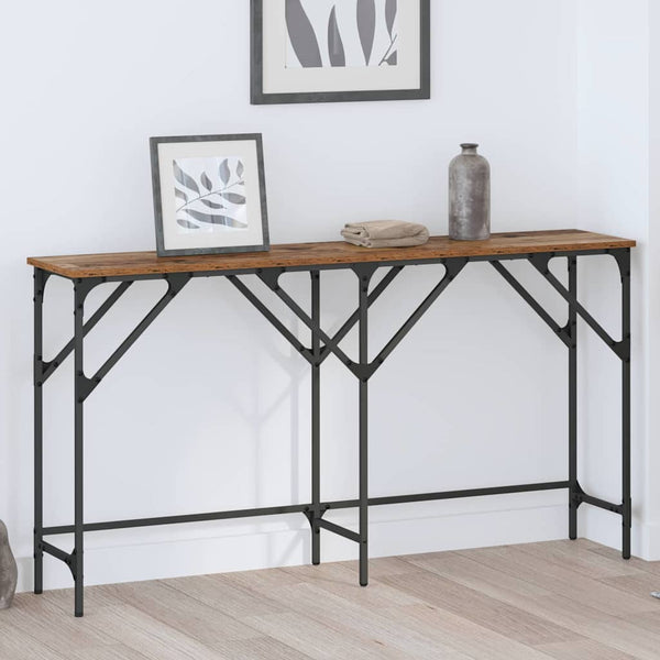 vidaXL Console Table Reclaimed Wood 140 x 29 x 75 cm Engineered Wood