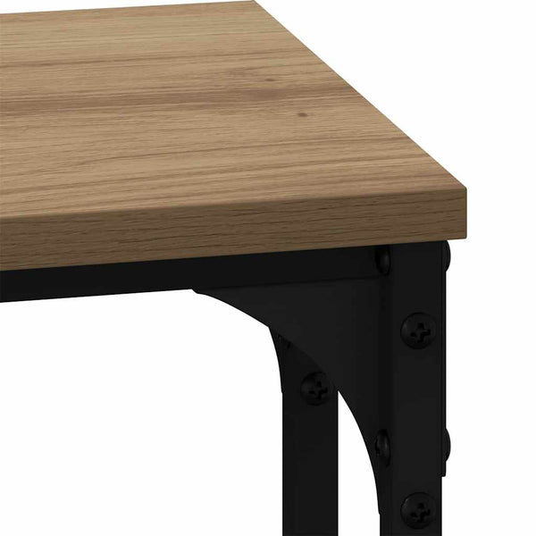 vidaXL Nesting Coffee Table 3 pcs Artisan Oak Engineered Wood