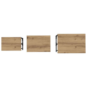vidaXL Nesting Coffee Table 3 pcs Artisan Oak Engineered Wood