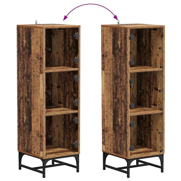 vidaXL Sideboard Reclaimed Wood 35 x 37 x 117 cm