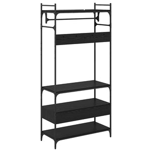 vidaXL Wardrobe Black Oak Look 89 x 39 x 184.5 cm