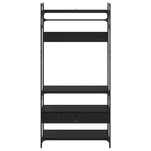 vidaXL Wardrobe Black Oak Look 89 x 39 x 184.5 cm
