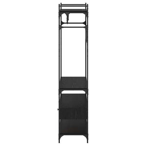 vidaXL Wardrobe Black Oak Look 89 x 39 x 184.5 cm