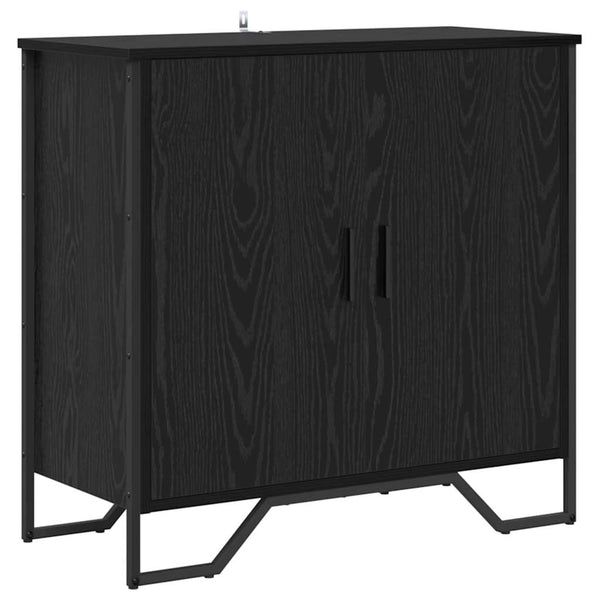 vidaXL Sideboard Black Oak Look 78 x 35 x 74.5 cm