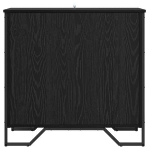 vidaXL Sideboard Black Oak Look 78 x 35 x 74.5 cm