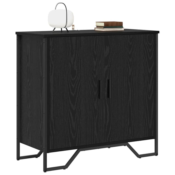 vidaXL Sideboard Black Oak Look 78 x 35 x 74.5 cm