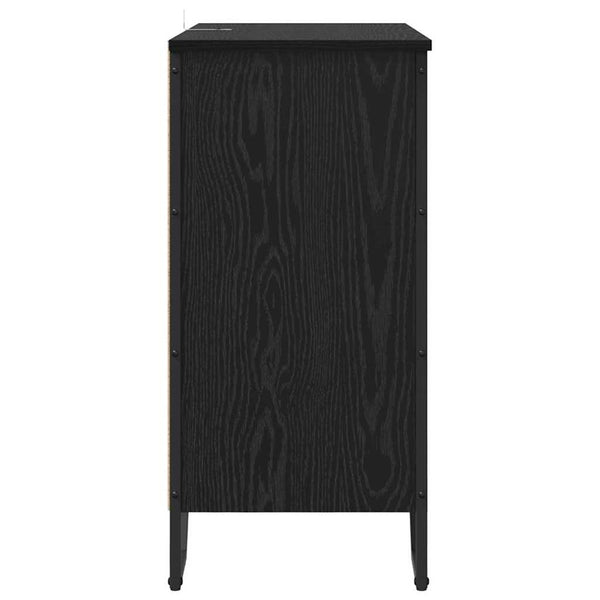 vidaXL Sideboard Black Oak Look 78 x 35 x 74.5 cm