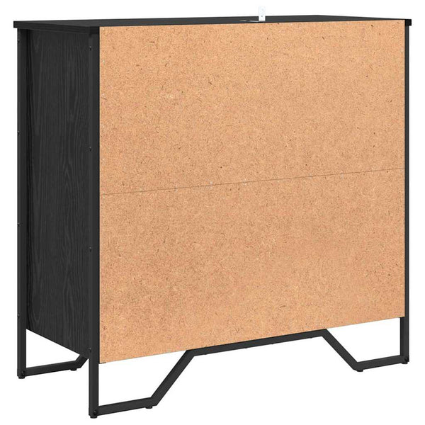 vidaXL Sideboard Black Oak Look 79.5 x 35.5 x 74.5 cm