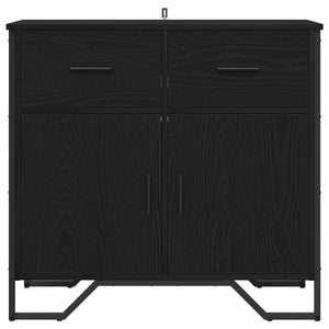 vidaXL Sideboard Black Oak Look 79.5 x 35.5 x 74.5 cm