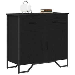 vidaXL Sideboard Black Oak Look 79.5 x 35.5 x 74.5 cm
