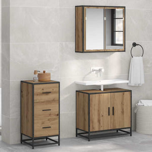 vidaXL Sideboard Artisan Oak 35.5 x 35 x 76 cm