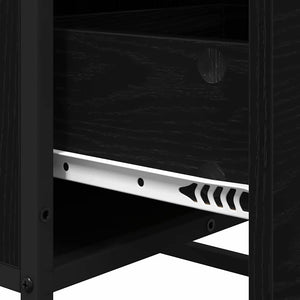 vidaXL Sideboard Black Oak Look 35.5 x 35 x 76 cm