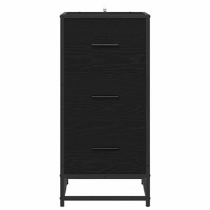 vidaXL Sideboard Black Oak Look 35.5 x 35 x 76 cm