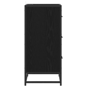vidaXL Sideboard Black Oak Look 35.5 x 35 x 76 cm