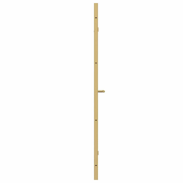 vidaXL Shower Screen Transparent and Gold 120 x 140 cm