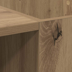 vidaXL Vinyl Record Cabinet with Shelf Artisan Oak 121 x 38 x 48 cm