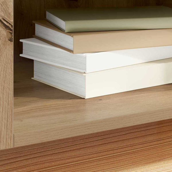 vidaXL Vinyl Record Cabinet with Shelf Artisan Oak 121 x 38 x 48 cm