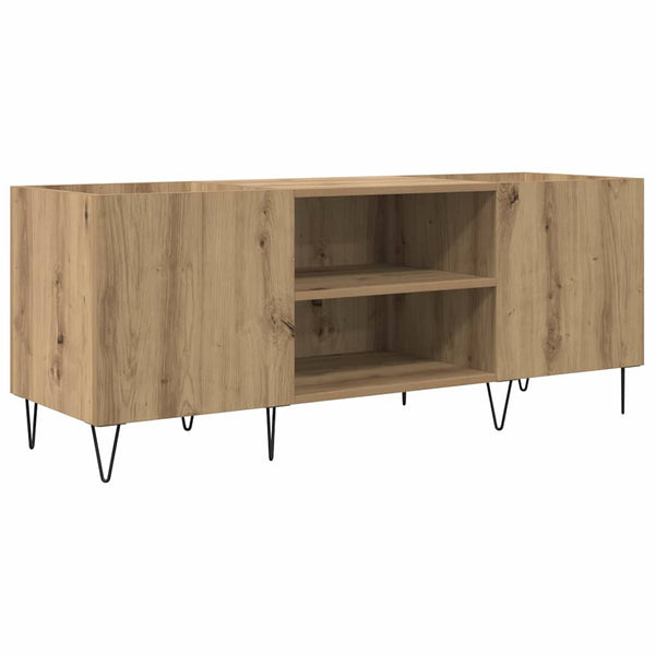vidaXL Vinyl Record Cabinet with Shelf Artisan Oak 121 x 38 x 48 cm