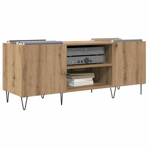 vidaXL Vinyl Record Cabinet with Shelf Artisan Oak 121 x 38 x 48 cm