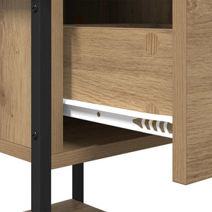 vidaXL Bedside Cabinet Artisan Oak 34 x 35.5 x 45 cm Engineered Wood