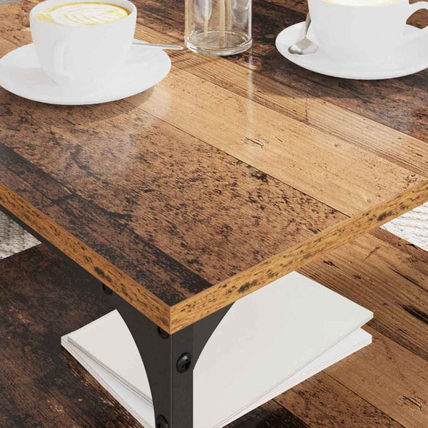 vidaXL Coffee table Reclaimed wood 55 x 55 x 40 cm Engineered wood