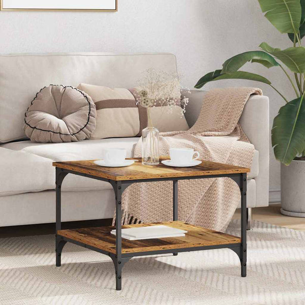 vidaXL Coffee table Reclaimed wood 55 x 55 x 40 cm Engineered wood