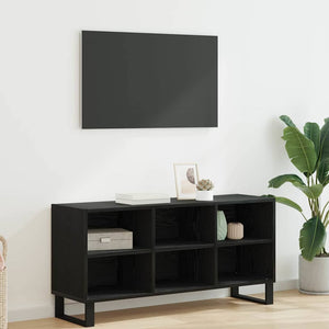 vidaXL TV Cabinet Black Oak-look 103.5x30x50 cm