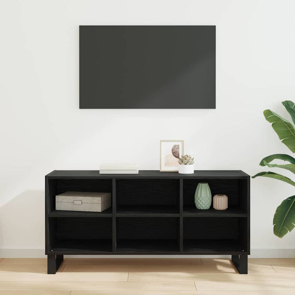 vidaXL TV Cabinet Black Oak-look 103.5x30x50 cm