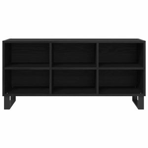 vidaXL TV Cabinet Black Oak-look 103.5x30x50 cm