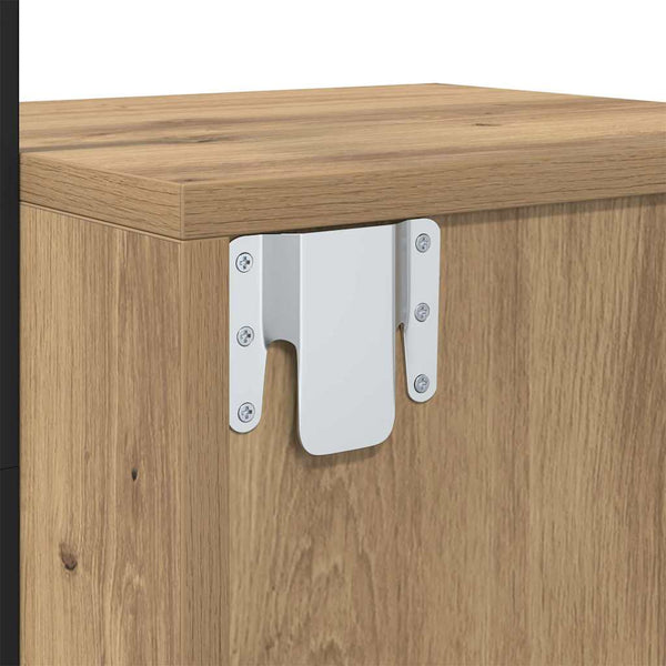 vidaXL Nightstand 2 pcs Artisan Oak 35 x 30 x 51 cm Engineered Wood