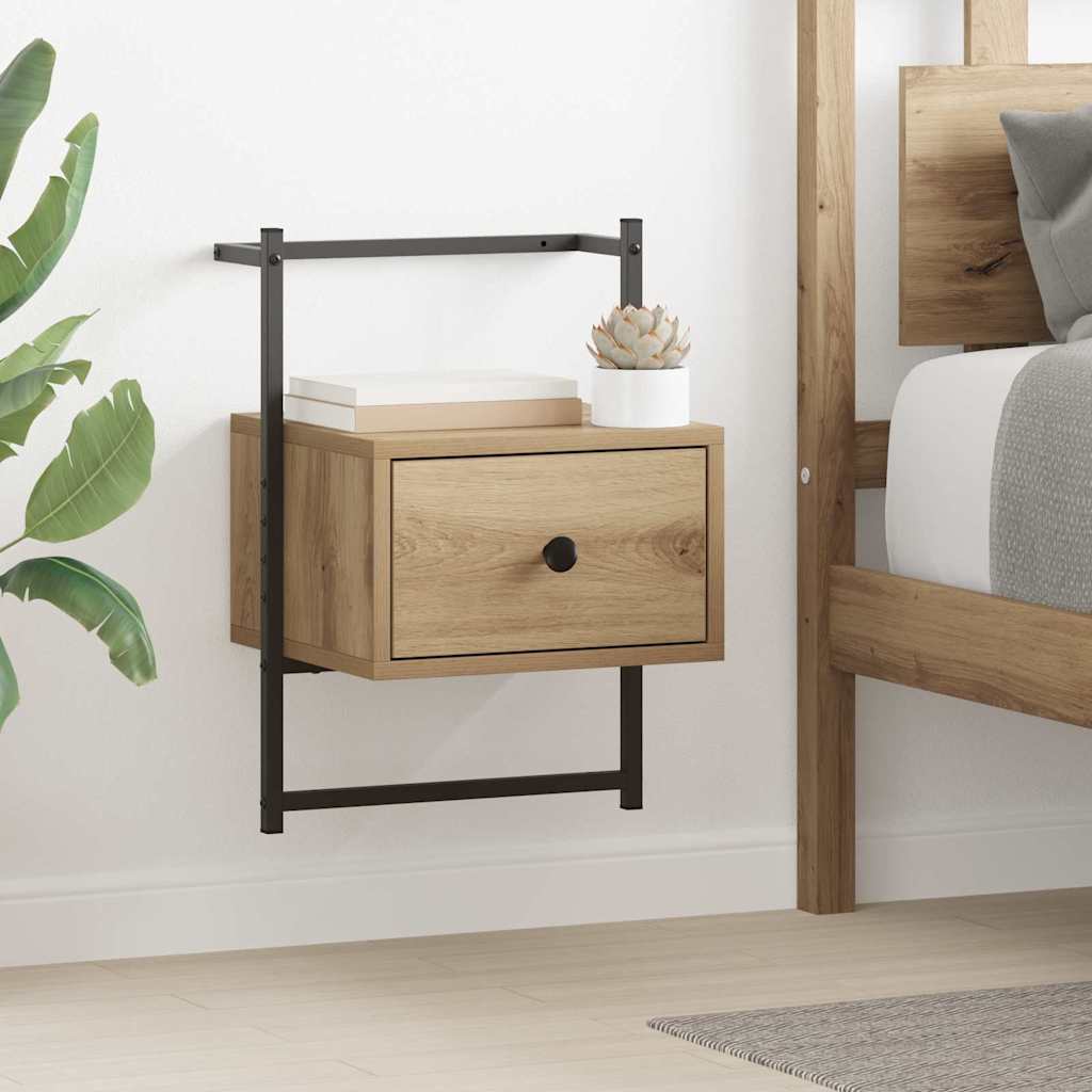 vidaXL Nightstand 2 pcs Artisan Oak 35 x 30 x 51 cm Engineered Wood
