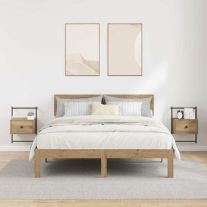 vidaXL Nightstand 2 pcs Artisan Oak 35 x 30 x 51 cm Engineered Wood