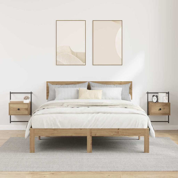 vidaXL Nightstand 2 pcs Artisan Oak 35 x 30 x 51 cm Engineered Wood