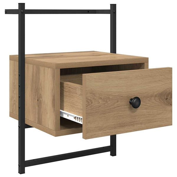 vidaXL Nightstand 2 pcs Artisan Oak 35 x 30 x 51 cm Engineered Wood