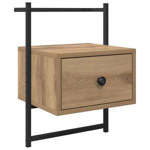 vidaXL Nightstand 2 pcs Artisan Oak 35 x 30 x 51 cm Engineered Wood
