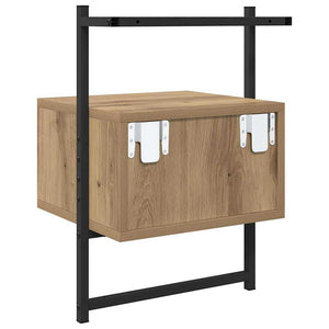 vidaXL Nightstand 2 pcs Artisan Oak 35 x 30 x 51 cm Engineered Wood