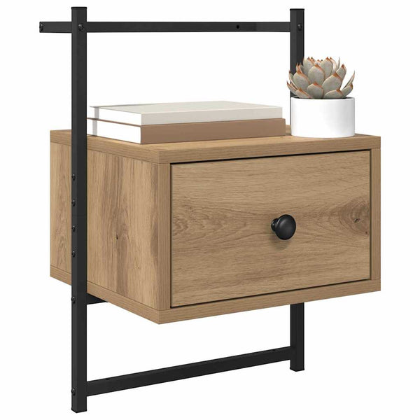 vidaXL Nightstand 2 pcs Artisan Oak 35 x 30 x 51 cm Engineered Wood