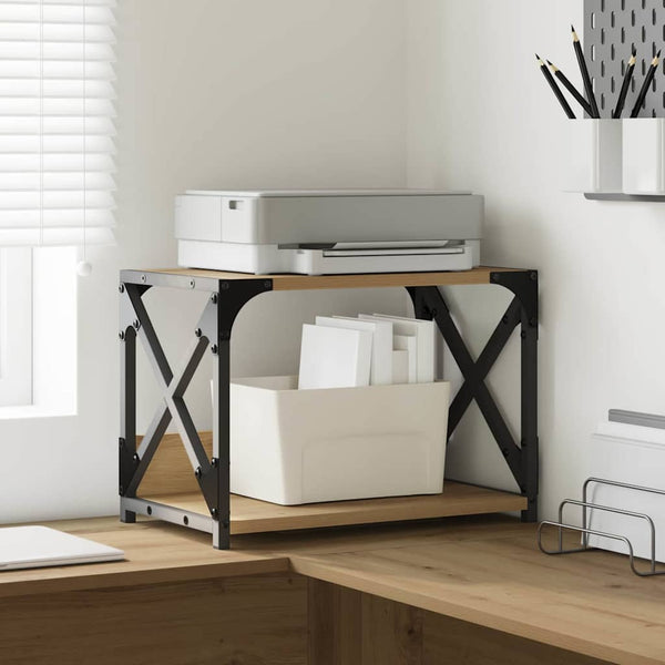 vidaXL Printer Stand Artisan Oak 44 x 26 x 31.5 cm Engineered Wood