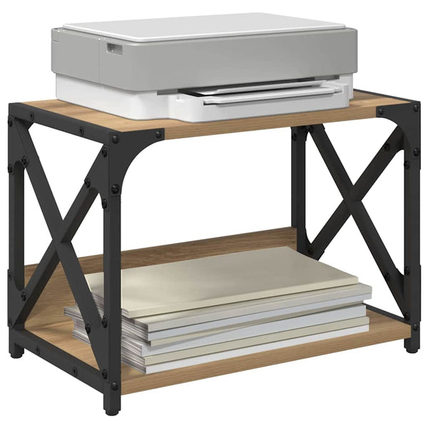 vidaXL Printer Stand Artisan Oak 44 x 26 x 31.5 cm Engineered Wood