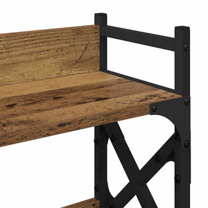 vidaXL Printer Stand Reclaimed Wood 40 x 20 x 40 cm Engineered Wood