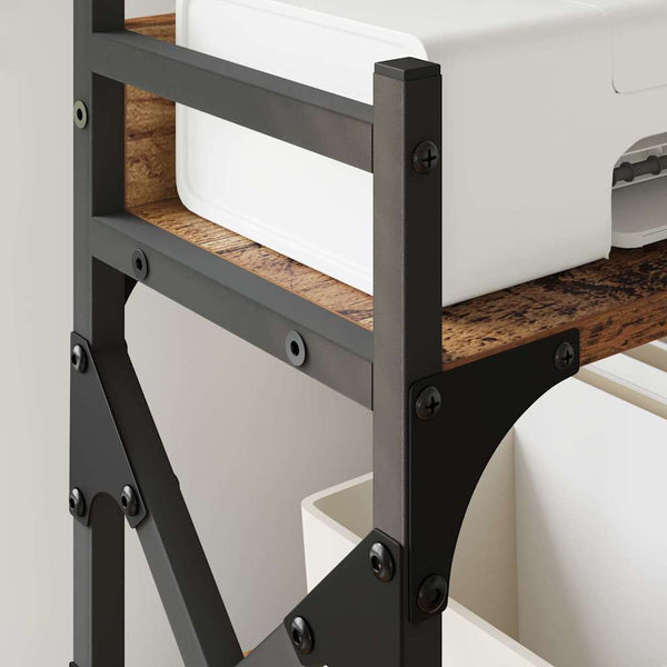 vidaXL Printer Stand Reclaimed Wood 40 x 20 x 40 cm Engineered Wood
