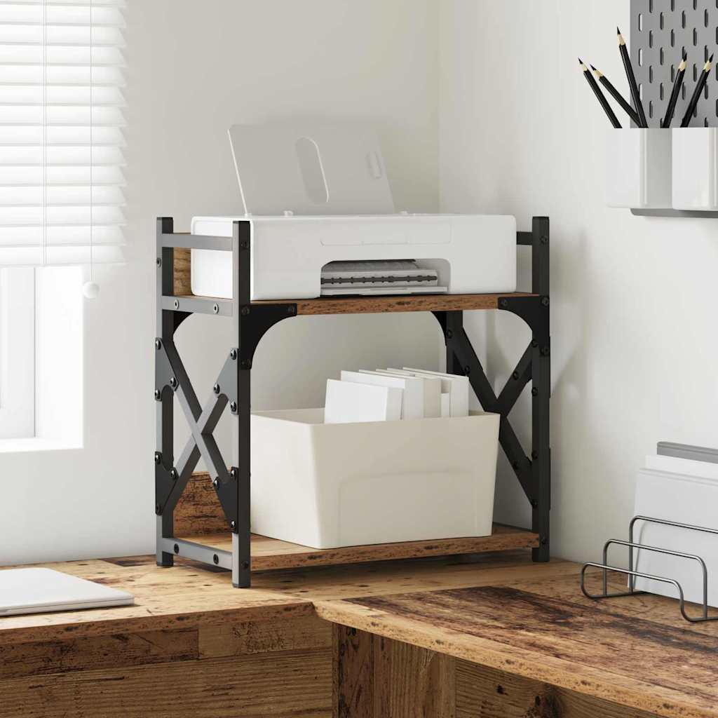 vidaXL Printer Stand Reclaimed Wood 40 x 20 x 40 cm Engineered Wood