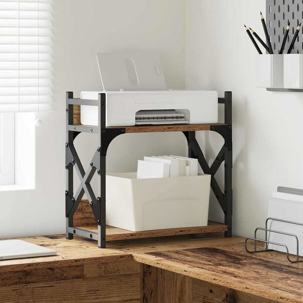 vidaXL Printer Stand Reclaimed Wood 40 x 20 x 40 cm Engineered Wood