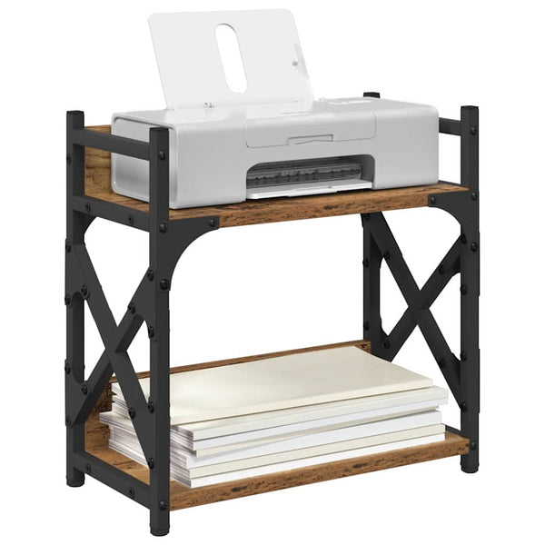 vidaXL Printer Stand Reclaimed Wood 40 x 20 x 40 cm Engineered Wood