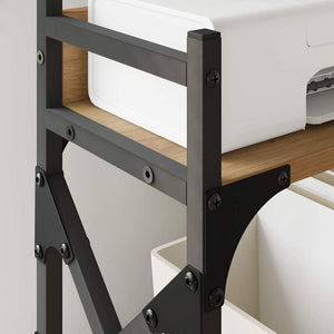 vidaXL Printer Stand Artisan Oak 40x20x40 cm Engineered Wood